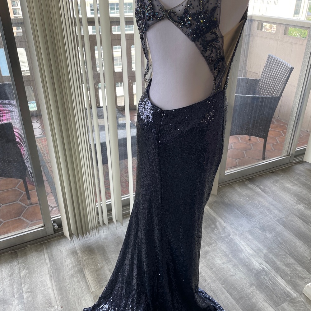 Elegant Sequin Gown in Blue